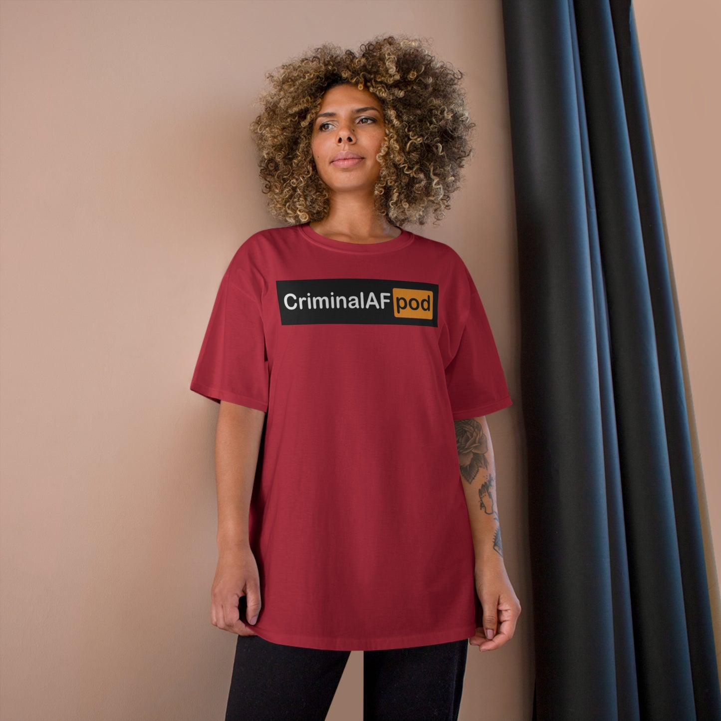 CriminalAF Pod Champion T-Shirt