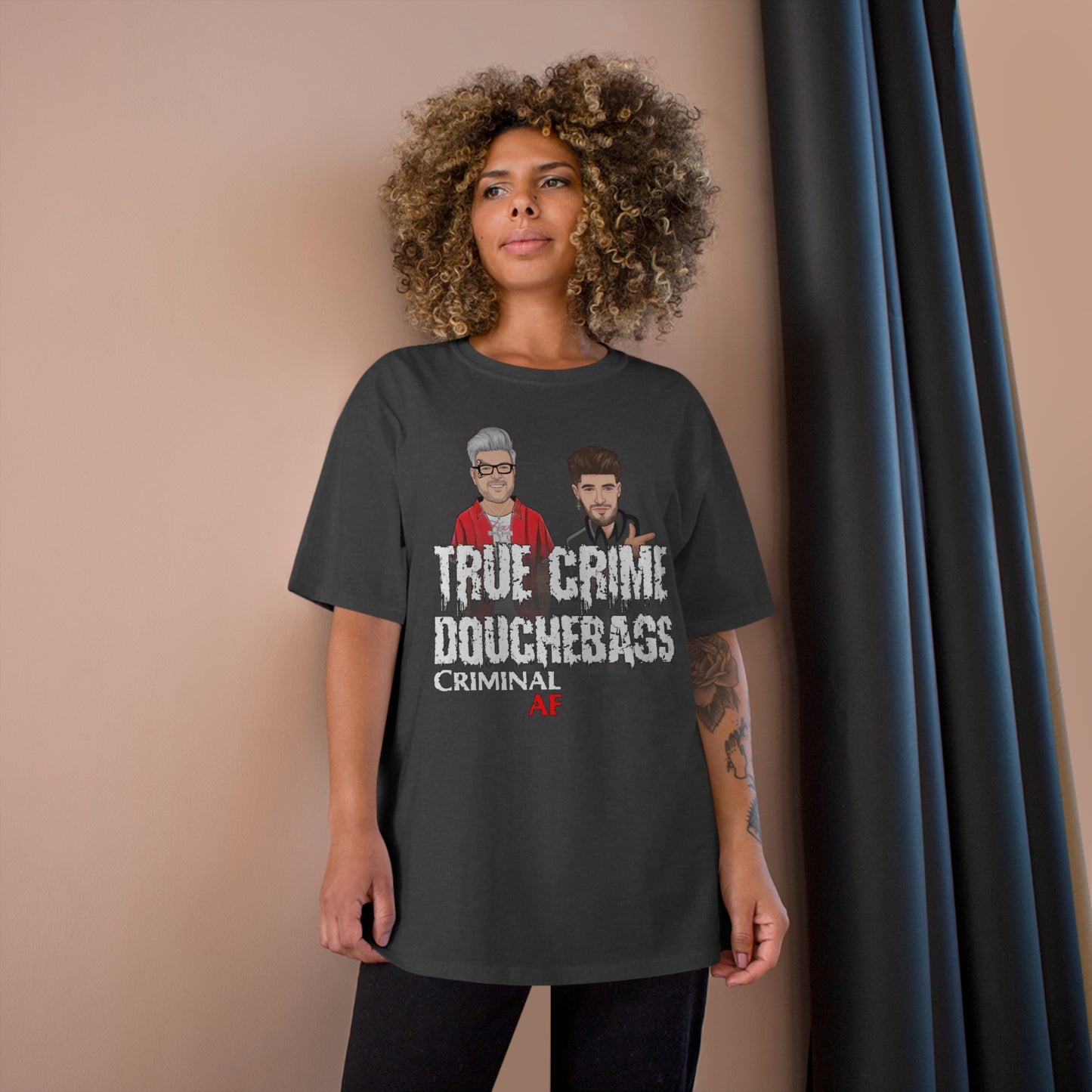 True Crime Douchebags Champion T-Shirt