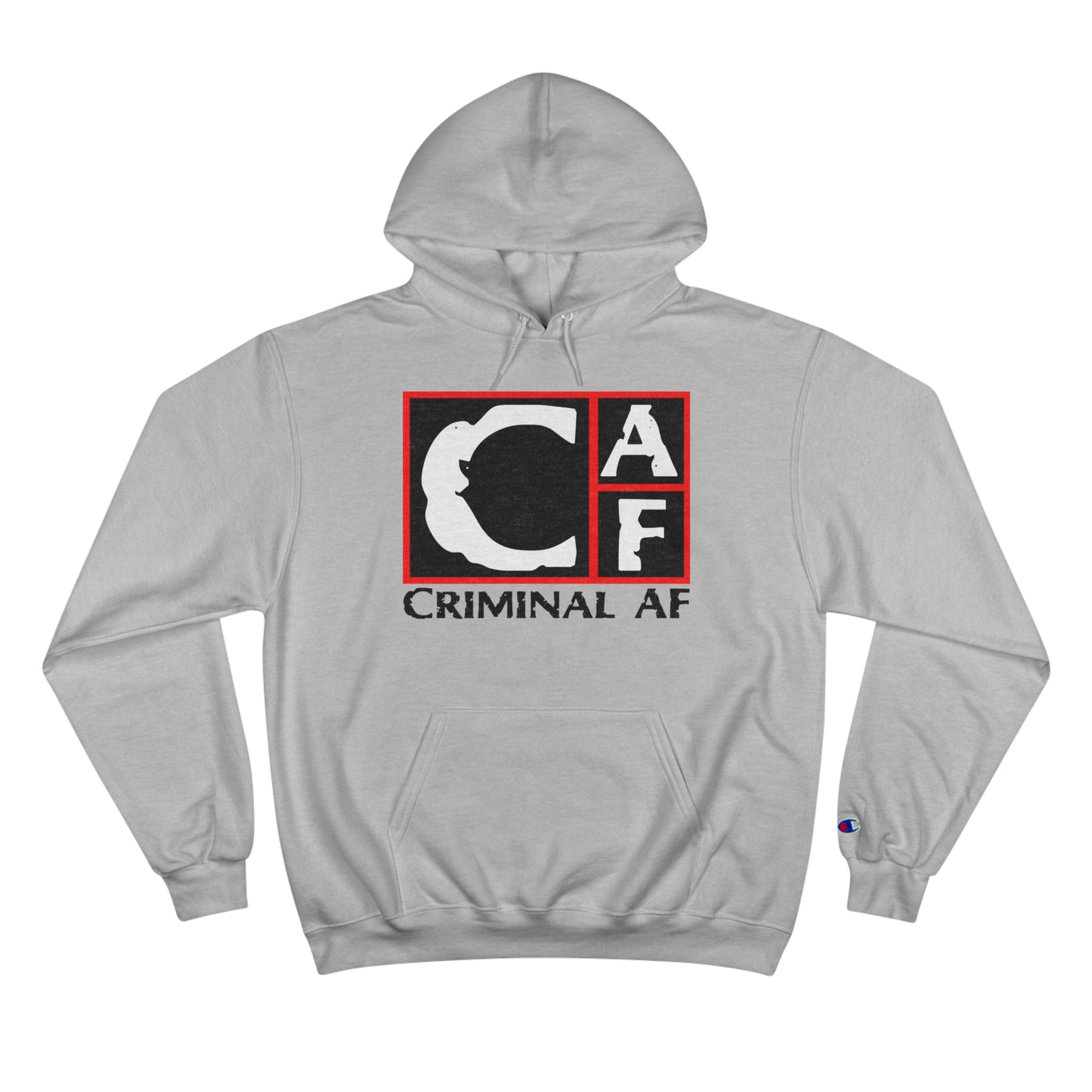 CAF Champion Hoodie - Unisex - Black Print