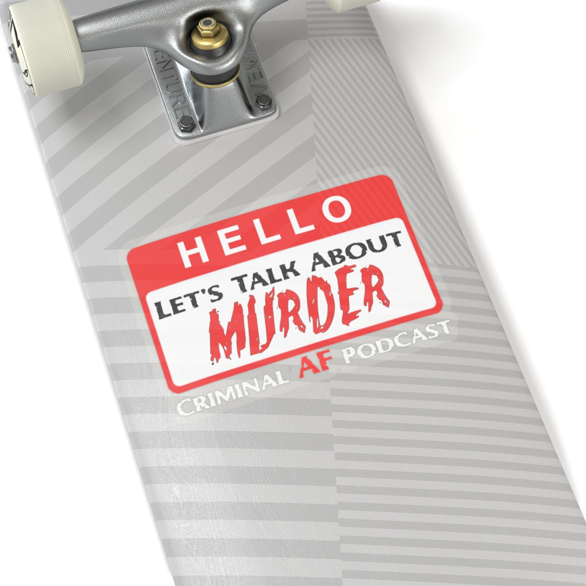 Let's Talk About Murder Kiss-Cut Stickers