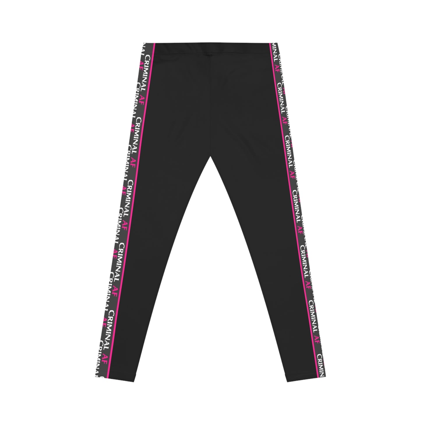 Criminal AF Women's Casual Leggings - Hot Pink