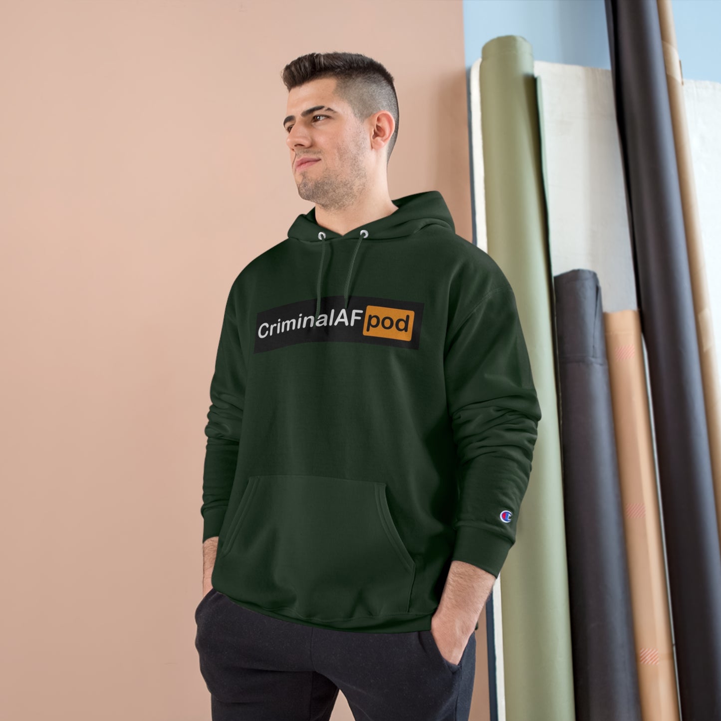 CriminalAF Pod Champion Hoodie - Unisex