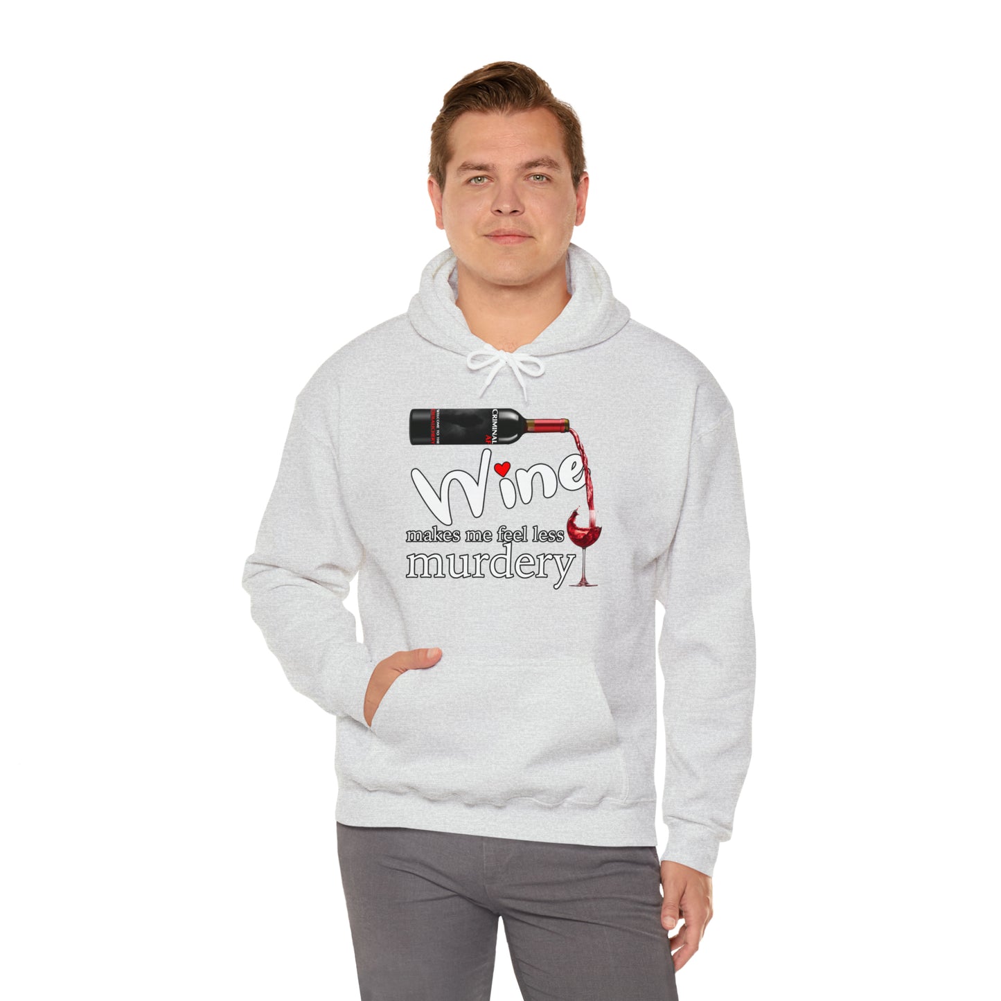 Make Me Feel Less Murdery Unisex Heavy Blend™ Hooded Sweatshirt