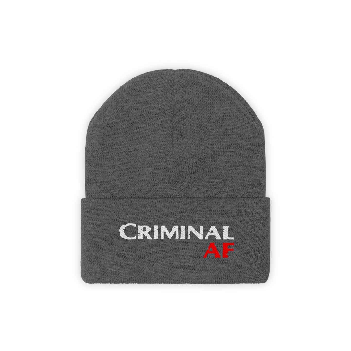 Criminal AF Knit Beanie