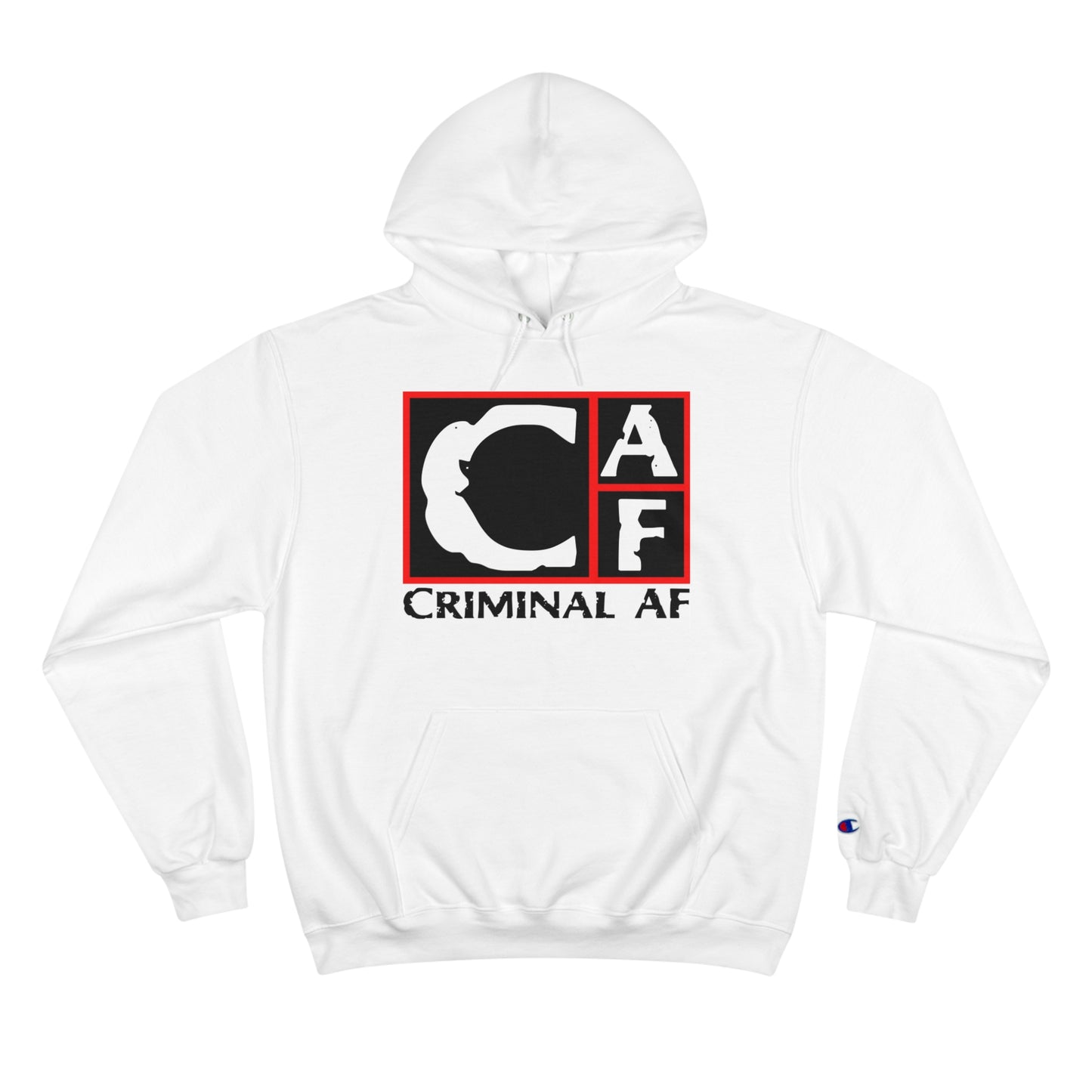 CAF Champion Hoodie - Unisex - Black Print