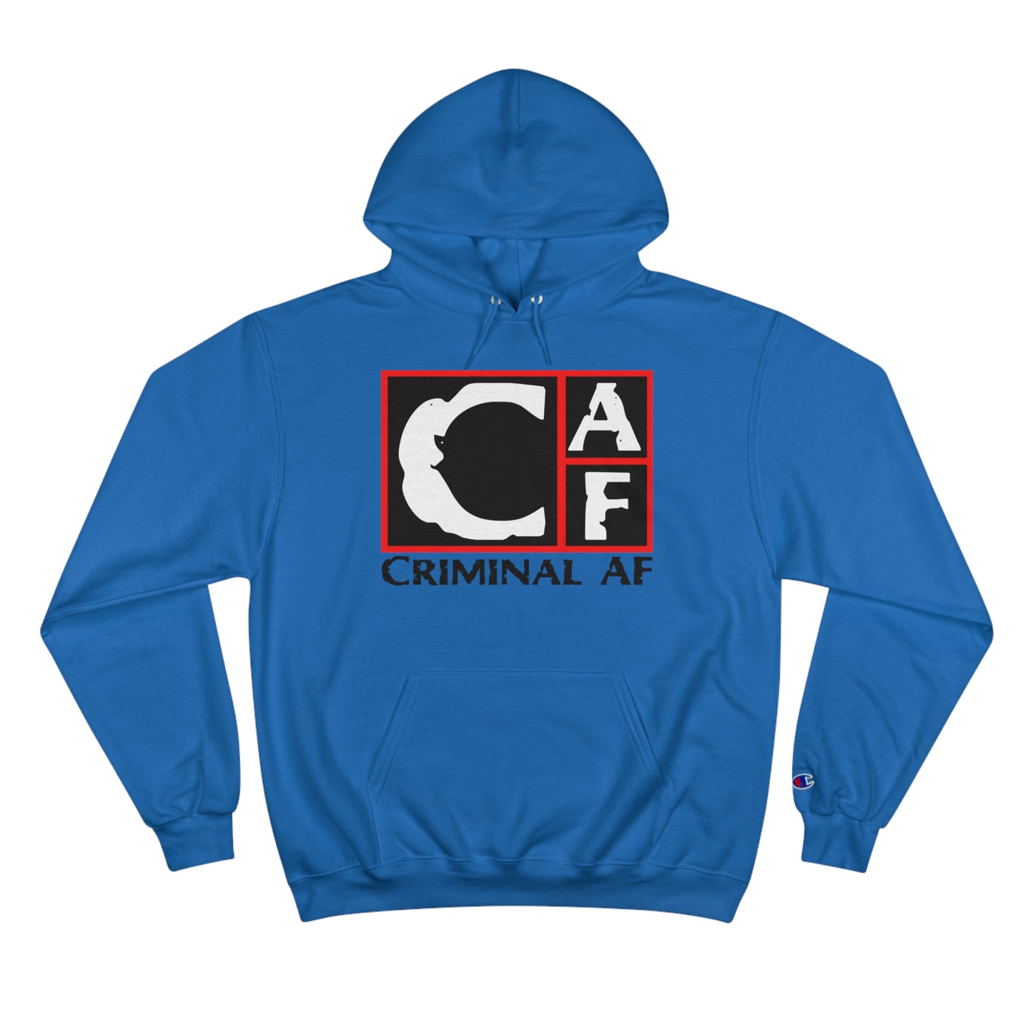 CAF Champion Hoodie - Unisex - Black Print