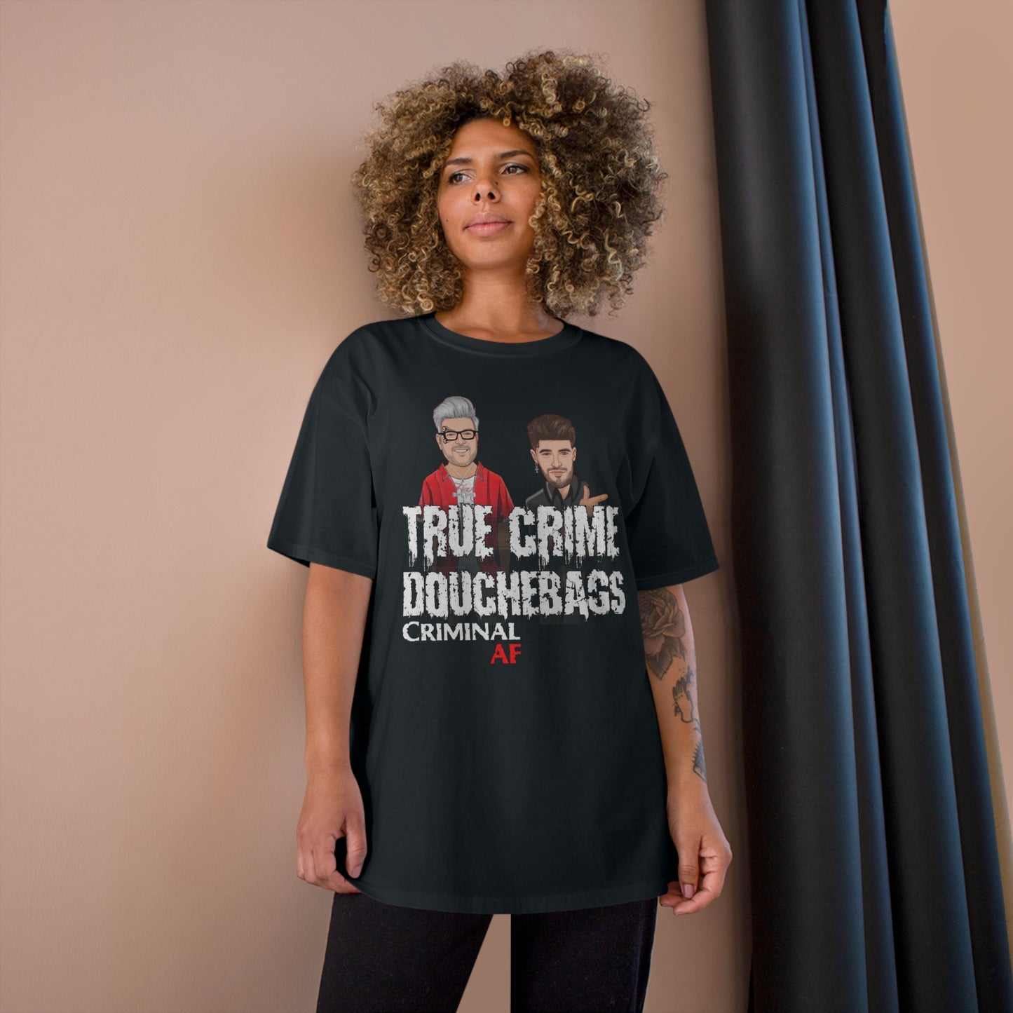 True Crime Douchebags Champion T-Shirt