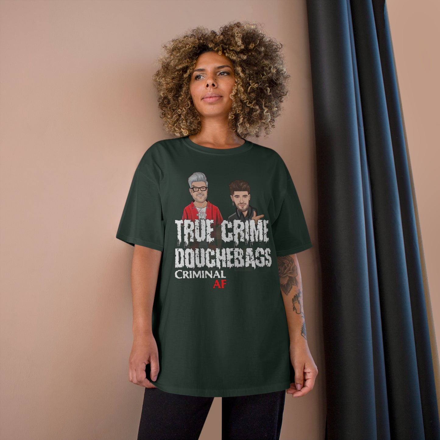 True Crime Douchebags Champion T-Shirt