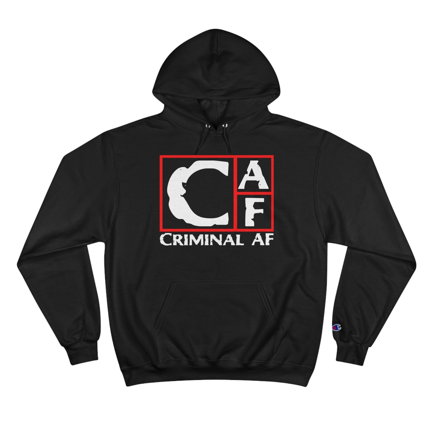 CAF Champion Hoodie - Unisex - White Print