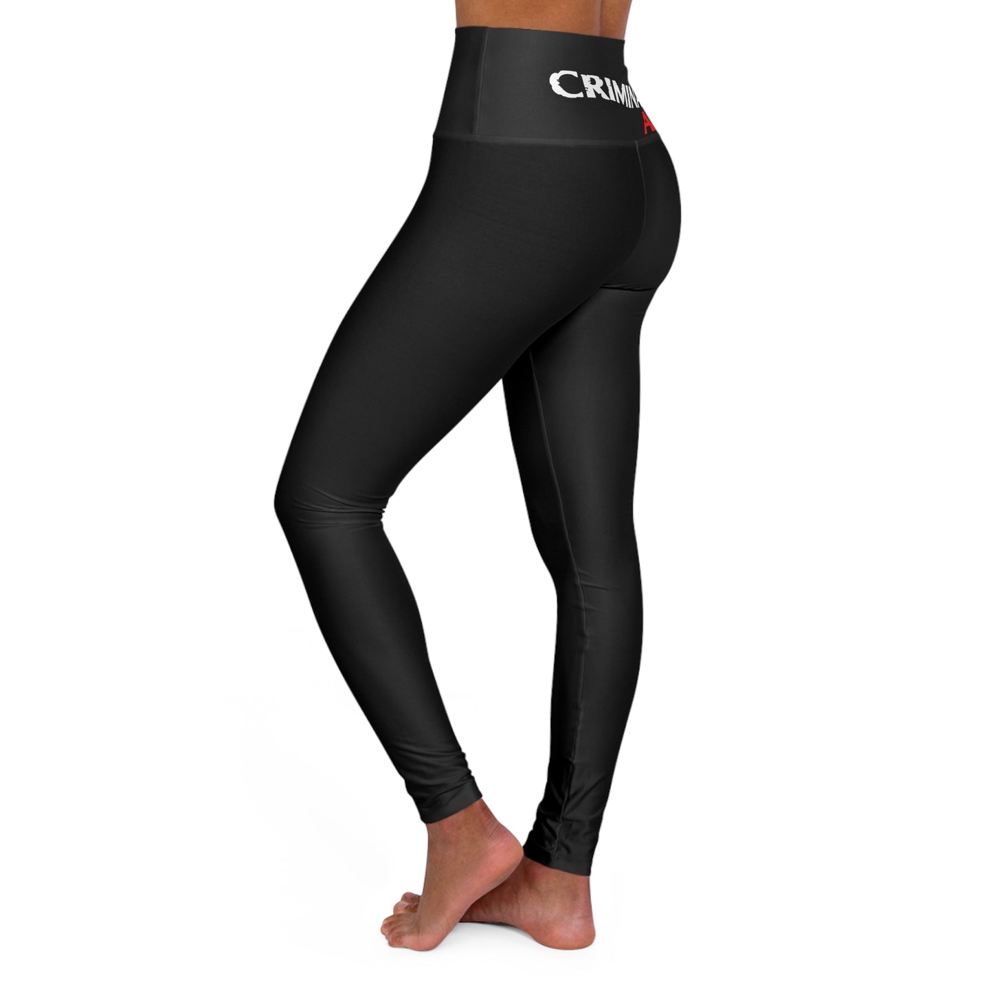 Criminal AF High Waisted Yoga Leggings (AOP)