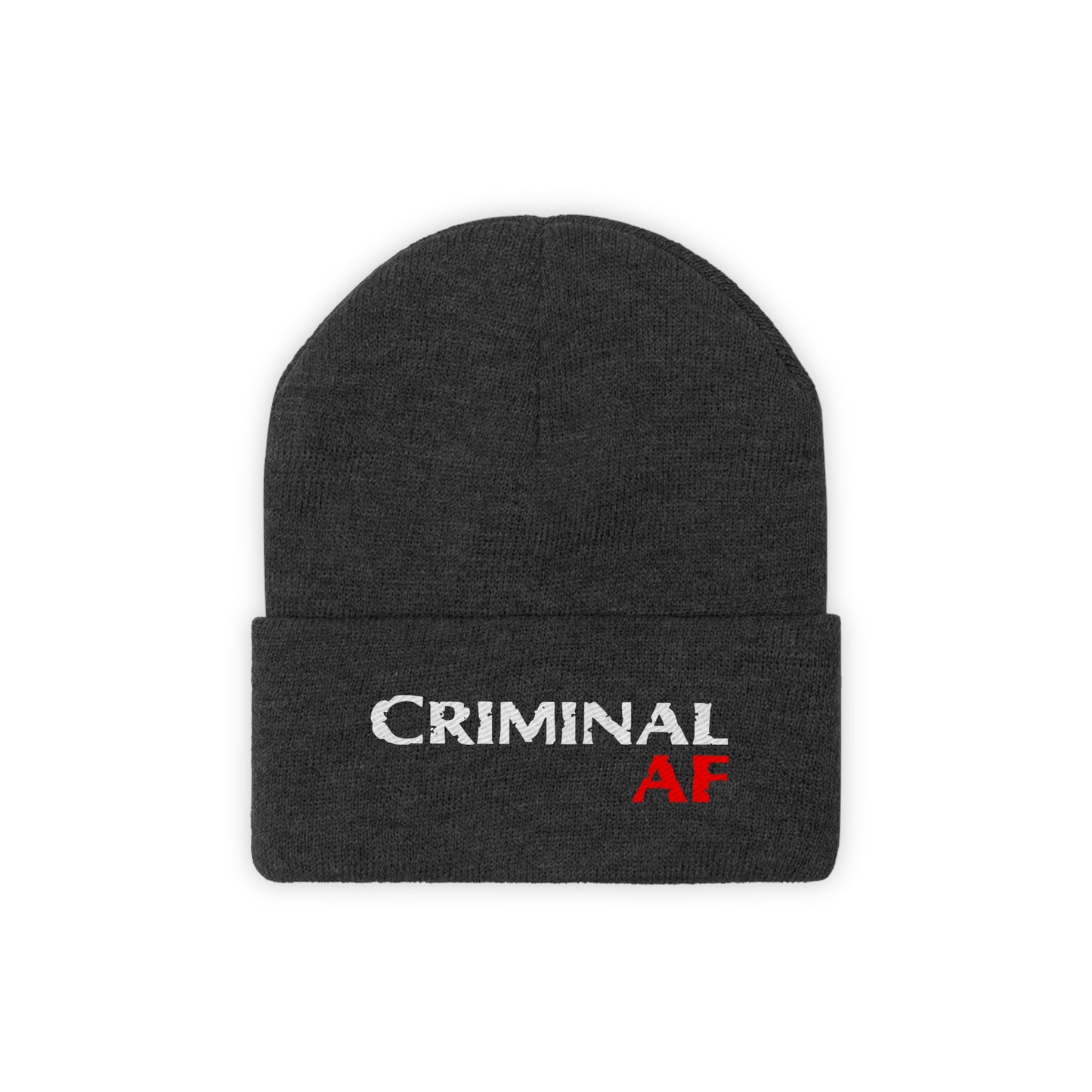 Criminal AF Knit Beanie