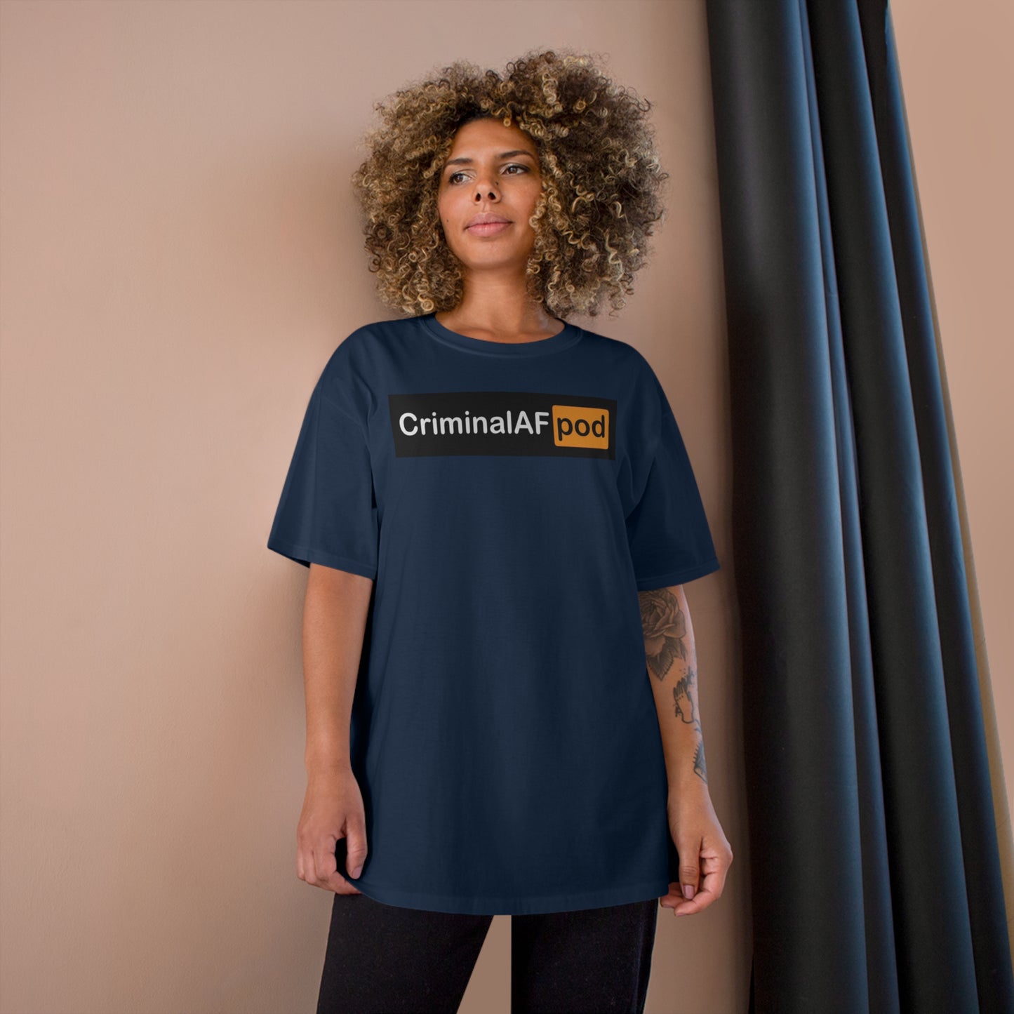 CriminalAF Pod Champion T-Shirt